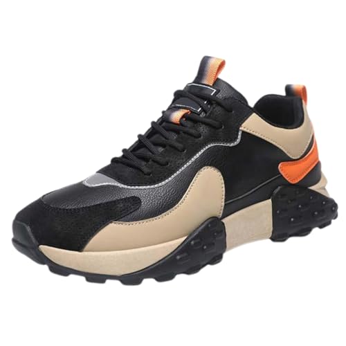 Generisch Chunky Sneaker Herren Laufschuhe Outdoorschuhe Plateau Schuhe Herren Halbschuhe Freizeitschuhe rutschfeste Gedämpft Joggingschuhe Schlupfschuhe bequem Wanderschuhe Trekkingschuhe Turnschuhe