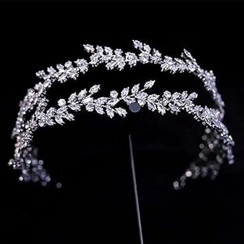 Hair Jewelry Crown Tiaras for Women Zircon Wedding Tiaras Crowns Headbands Crystal Evening Hairbands Brides Hair Accessories Prom Jewelry,