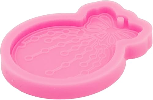 Miniatura 4 de Molde redondo brillante de resina para adorno de Navidad, moldes de fundición de resina epoxi para bricolaje, adornos de Navidad, llaveros,