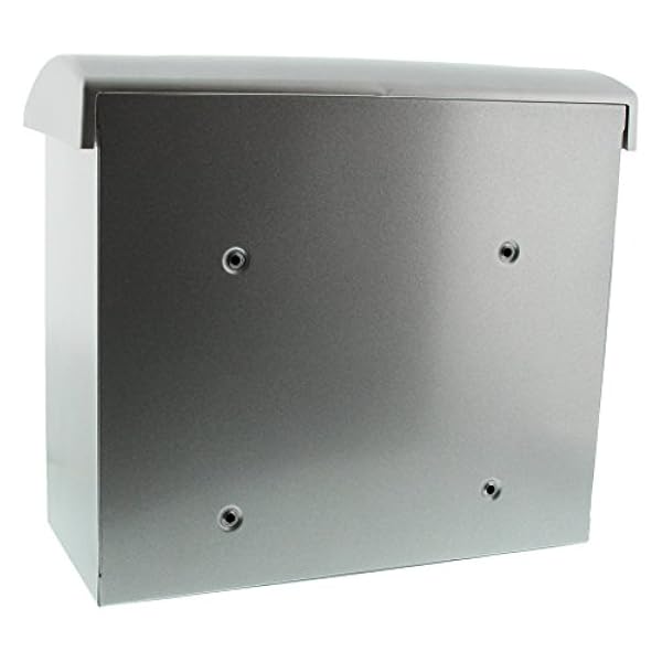 Burg-Wächter Olymp 916 Si Buzón con Portaperiódicos Integrado, Plateado, 340 x 389 x 193 mm