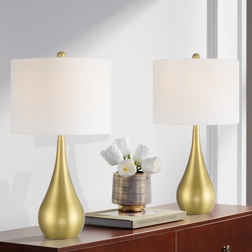 Set de 2 Lámparas de Mesa Yolanda Modernas Doradas 25.5"