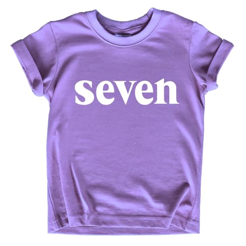7th Birthday Shirt Girls 7 Years Old Seven Outfit Seventh Tshirt Gift Girls top 7