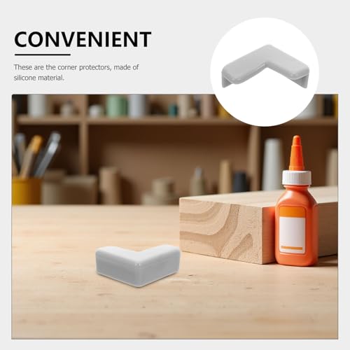 Image of NUOBESTY Silicone Corner Protectors 20Pcs Baby Proofing Edge Guards Toddler Safety Table Furniture Bumpers Indoor Crash Protection