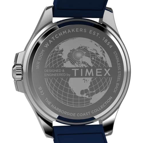 Image of TIMEX Harborside Coast Round 43mm Blue Dial Analog Men Watch - TW2Y33400UJ