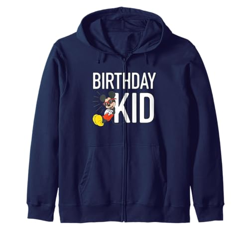 Sweat Mickey Mouse anniversaire enfant zippé à capuche