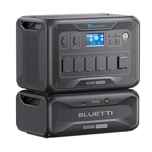 BLUETTI Solargenerator AC500 & B300K Erweiterungsakku, 2764,8Wh LiFePO4 Batterie-Backup mit 6 5000W AC Ausgängen (10KW Peak), USV Home Backup, Modulare Stromversorgung für Hausgebrauch, Notfall