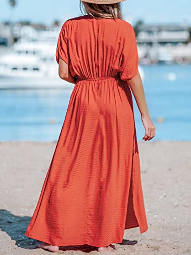 CUPSHE Women Bathing Suit Cover Up Swimsuit Crochet Cover-Up Swimwear Beach Dress Vacation Outfits2