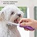 Poodle Pet Detangling Pet Comb with Long & Short Stainless Steel Teeth for Removing Matted Fur, Knots & Tangles – Detangler Tool Accessories for Safe & Gentle DIY Dog & Cat Grooming