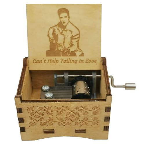 STARRUM Cant Help Falling in Love Musical Box for Men & Women - Hands Crank Laser Design Birthday & (29-SJ4 Hand Crank)