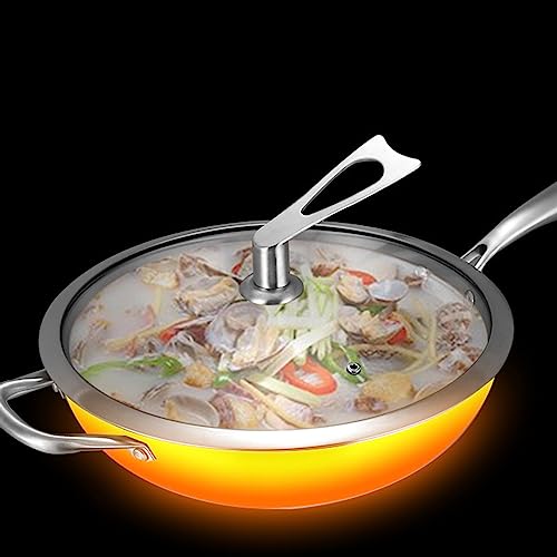 Wok de acero carbono 34 cm con tapa de vidrio miniatura 6