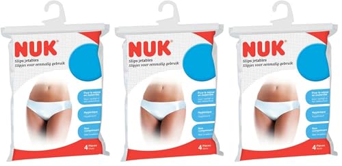 NUK culotte slips jetables pour le séjour en maternité | Moyen (40-42) | Lot de 4