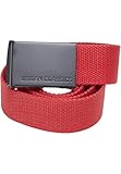 Entièrement réglable : avec une longueur de 120 cm et une largeur de 3,8 cm, la ceinture en toile Urban Classics s'adapte à tout le monde.