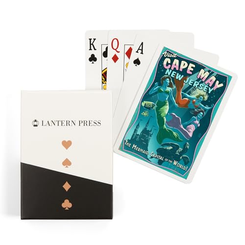 Baraja de 52 cartas estilo póker Mermaids Vintage