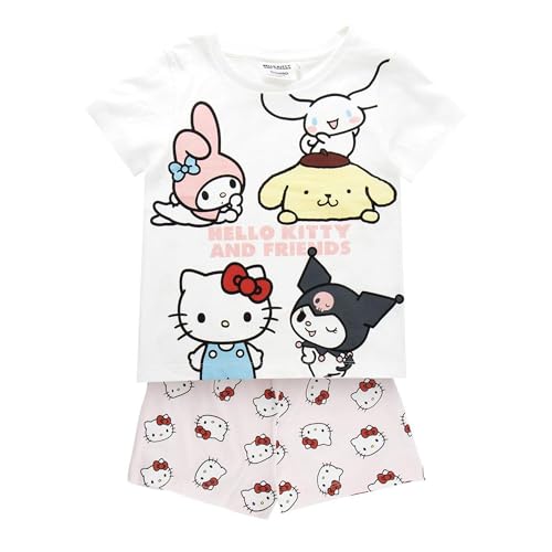 Pijama Corto Hello Kitty niño y niña para Verano – Pijama Corto Hello Kitty de Dos Piezas