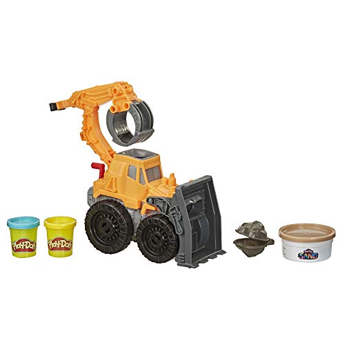 Play-Doh Wheels E9226 Camion à Chargement Frontal pour Enfants à partir de 3 Ans Pâte à Sable et 2 Couleurs Classiques