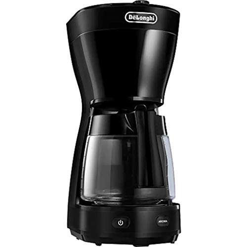 De'Longhi Filter Coffee Machine, 1.25Liter, Keep warm and Anti-drip function, ICM16210.BK, Black 1 Gallery Image De'Longhi Filter Coffee Machine, 1.25Liter, Keep warm and Anti-drip function, ICM16210.BK, Black 1 Gallery Image