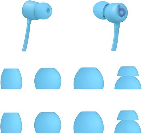 ALXCD Almohadillas compatibles con Beats Flex, S, M, L, D, 4 tamaños, 4 pares de almohadillas de silicona suave, puntas de repuesto para