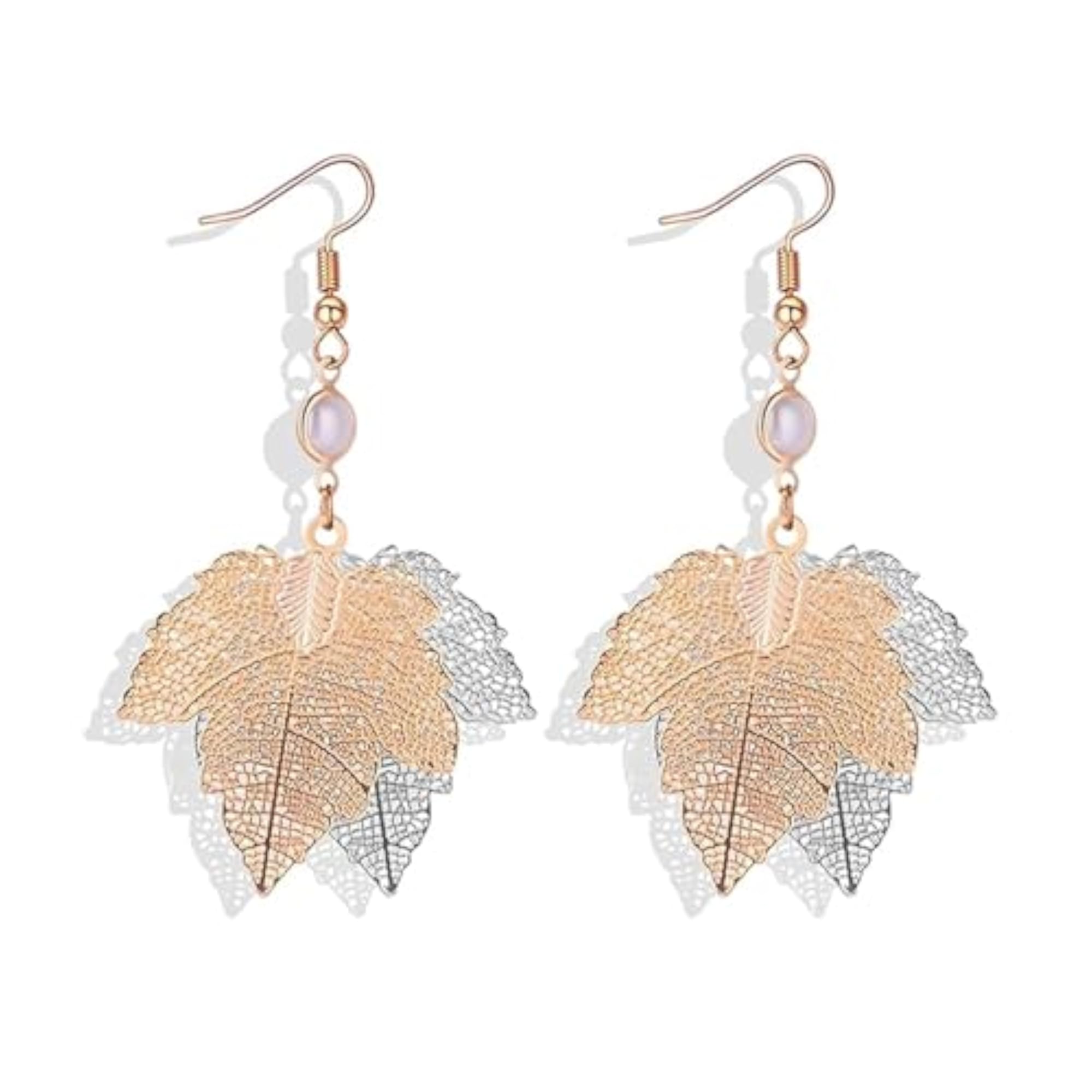 Women's Thanksgiving Maple Leaf Dangle Earrings