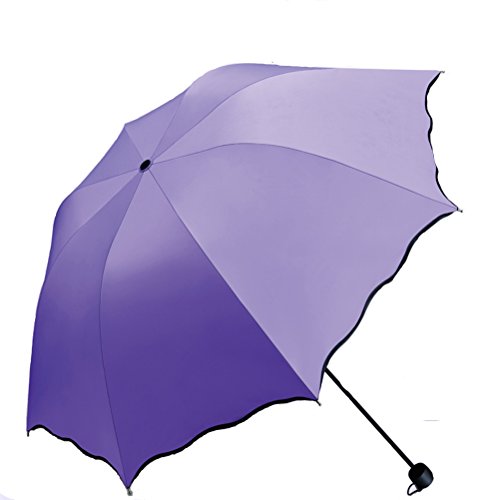 Ombrelle Dames pliants Ombrelle Enfants Parasol Magique léger Preuve d'UV 8 os Parapluie Cover