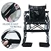 2Pcs Wheelchair Thigh Strap Support Leg Straps Wheelchair Strap Seat Belt Leg Support Strap for Elderly Dementia Paralysis Parkinson's Leg Spasm Keeping Leg Together for Wheelchair User(Black)