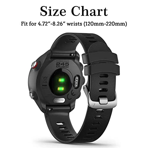 SEANTUA 10 Pack Straps Compatible with Garmin Forerunner 245/645 - Image 3