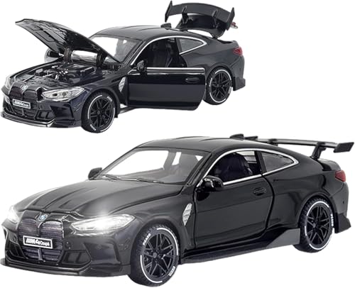 Image of Alokik Enterprise 1:32 Diecast Model Alloy BMW M4 Metal Pull Back Metal Car with Sound Light, Openable Doors Toy Vehicles for Kids Best Gifts 【Colors as Per Stock】