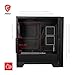 MSI MAG Forge 321R Airflow - Premium Mid-Tower Gaming PC Case - Tempered Glass Side Panel - ARGB 120mm Fans - Liquid Cooling Support up to 360mm Radiator - Vented Front Panel