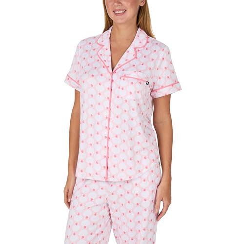 Image of kate spade new york Short Sleeve Cropped Pant PJ Set