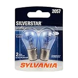 SYLVANIA - 2057ST.BP2 - 2057 SilverStar Mini Bulb - Brighter and Whiter Light, Ideal for Daytime