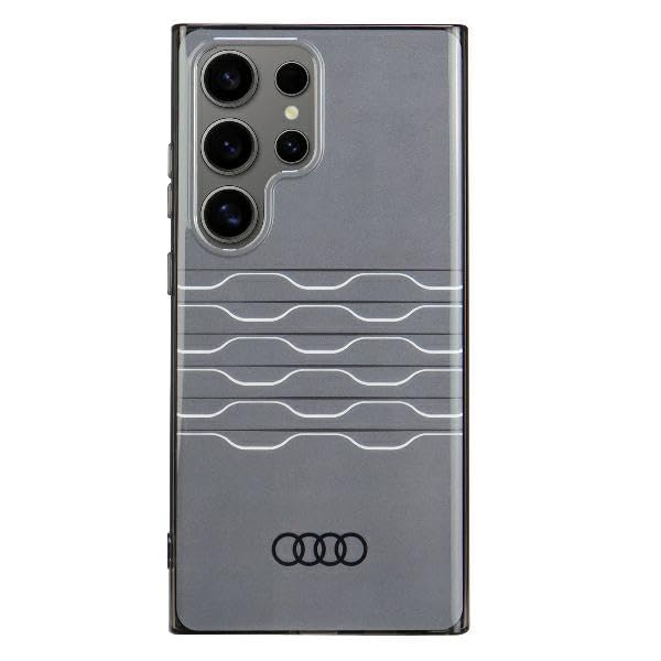 Audi Coque Rigide IML à Motif géométrique pour S24 Ultra S928, AU-IMLS24U-A6/D3-BK, Noire
