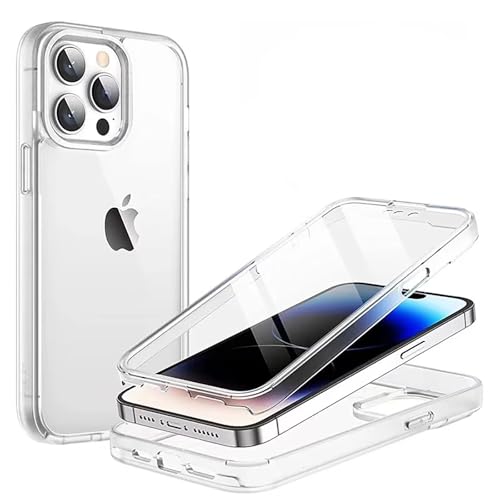 Luoiwei Custodia per Huawei Mate 10 Pro,Custodia protettiva in silicone a 360°,Doppio Lato Morbido TPU Protezione Completa Resistente ai graffi Sottile Copertura Della Protezione Dello Schermo,Clear