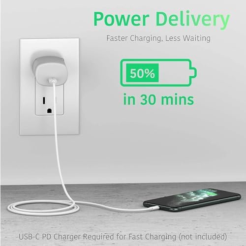 Image of Sounce iPhone Original Type C to Lightning Charger Cable [MFi Certified, 2 YEAR WARRANTY*] Fast PD Charging Compatible for iPhone 14 /14 Pro / 14 Pro Max / 13 /13 Pro / 13 Pro Max / 12 /11 /XR /XS /X /8 Series