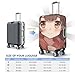 QSMBNET Travel Luggage Cover Japan Anime Spandex Suitcase Protector Washable Baggage Covers Fashion Elastic Scratch-Resistant Luggage Cover Protector Fits 18-32 Inch Luggage