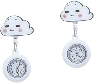 2 Peças Relógio De Bolso Para Enfermeira Presente Masculino Estudante Enfermeira Crachá Relógio De Bolso Digital Enfermeira Fob Relógio Clipe Relógio Médico Broche Relógio