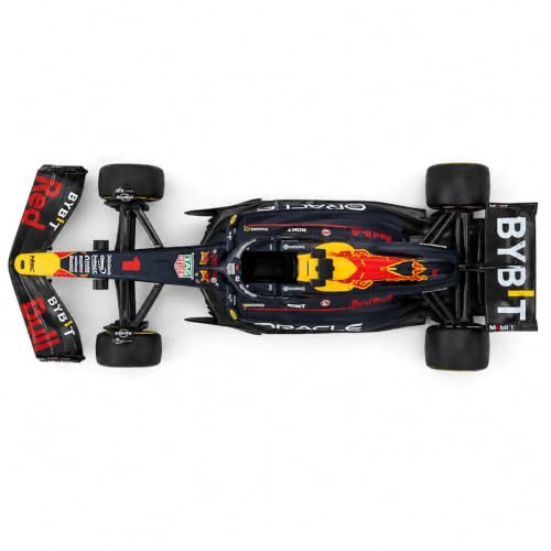 Image of Wizplex QY Toys Oracle Red Bull Racing RB19 1:24 Scale Officially Licensed Die Cast Metal Formula 1 Car with Display Base - No. 1 Large Collectible Model for Collectors 14+