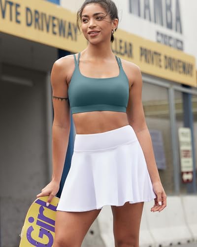 Image of RUNNING GIRL Sports Bras for Women High Support,Criss-Cross Back Strappy Bra Moulded Cup High Impact Workout Crop Tops