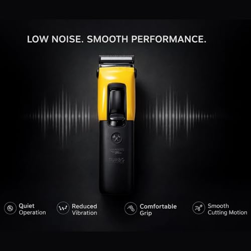 Image of ASBAH Professional Turbo Hair Clipper- High-Efficiency Precision Blades, 8 Guide Combs, Adjustable Taper Lever, Cordless Grooming Tool - 1 Year Warranty with Lifetime Repairs & Services