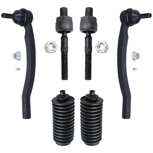 Image of Detroit Axle - Front End 14pc Suspension Kit for 2003-2014 Volvo XC90, 2 Lower Control Arms, 2 Lower Ball Joints, 4 Inner & Outer Tie Rods, 4 Front Rear Sway Bar Links, 2 Boots, Replacement