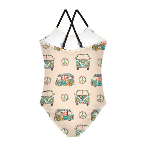Image of Ollabaky Girls One Piece Swimsuit Bathing Suit Beachwear 3-10T