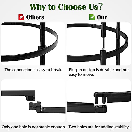 Garden Obelisk Trellis for Climbing Plants Outdoor 6.7 Ft Rose Bush Round Trellis for Pots Rustproof Metal Plant Flower Trellises for Clematis Vine Jasmine Support Outdoor Indoor