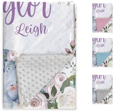 Personalized Baby Blanket - Soft Minky Plush With 3D Dots, Custom Name, 30x40 Inches - View #12