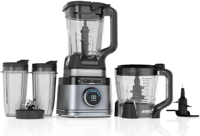 Niin-jaa Detectt Kitchen System 72 Oz Blender, 3 Speeds, Blend, Crush, Chop, Smoothies, BlendSense Technology, 1700 W, Crushing Blades, Color Silver (model TB 400)