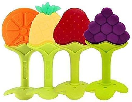 CHILDCHIC Premium BPA-Free Non Toxic Toddler and Infant Baby Tooth Sooter Teether Keys Teething Toys for Baby Toy Textured Silicone for 6 to 12 Months Baby - Pack of 1