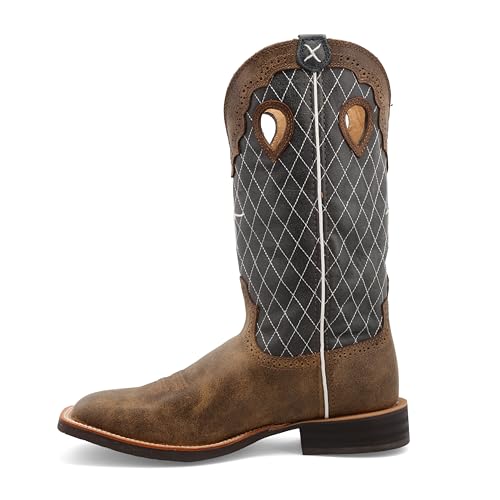 Image of Twisted X Men's 14 inch Pull on Ruff Stock Square Toe Western Boot