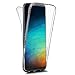 Produktbild QPOLLY 360 Grad Hülle Kompatibel mit Samsung Galaxy A30 Handyhülle Transparent Silikon Beidseitig Vorne & Hinten Fullbody Doppel Schutzhülle Ultra Dünn Flexibel Handy Hülle Tasche Case Bumper,klar
