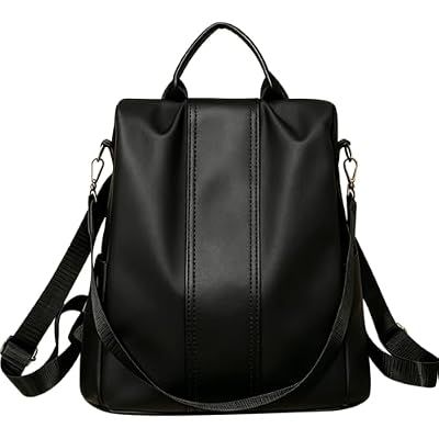 shepretty Zaino Donna antifurto Borsa Tracolla Colorato Zainetto Viaggio Daypack, Nero-8888-1