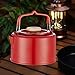 Yiju Camping Kettle Tea Pot Coffee Pot 1.1 L Cookware Lightweight Tea Kettle Teapot for Travel Climbing Outdoor Backpacking Hiking, Red