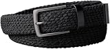 Calvin Klein LV04D7088GCinturones con hebilla fija de 35 mm para hombre, negro, 100