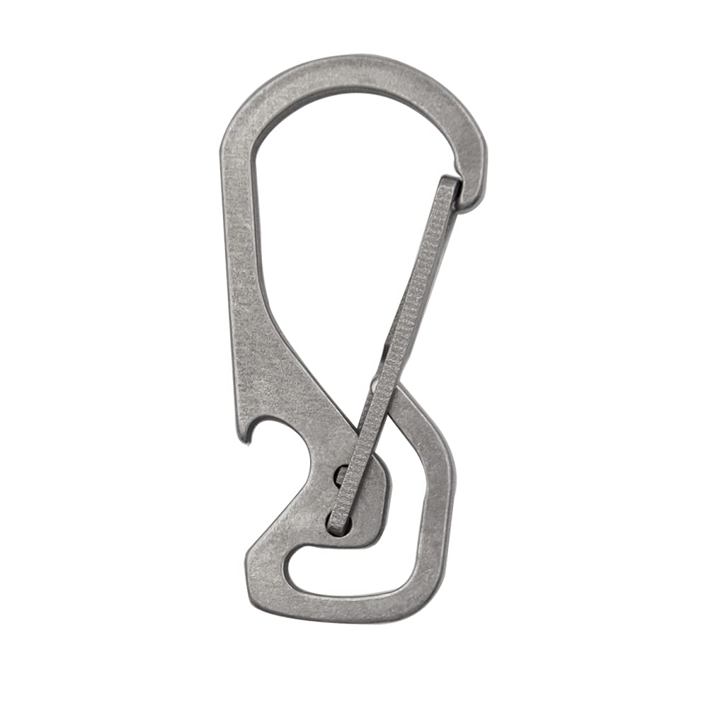 Moschettone Portachiavi In Titanio Gr5 Con Apribottiglie – Leggero, Robusto E Super Compatto Per EDC - 3