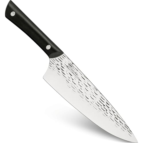 Kai PRO 8' Chef’s Knife, Hand Sharpened Kitchen Knife for Professional and Home Chefs, Japanese AUS6M Stainless Steel Blade, Full-Tang POM Handle, NSF Certified